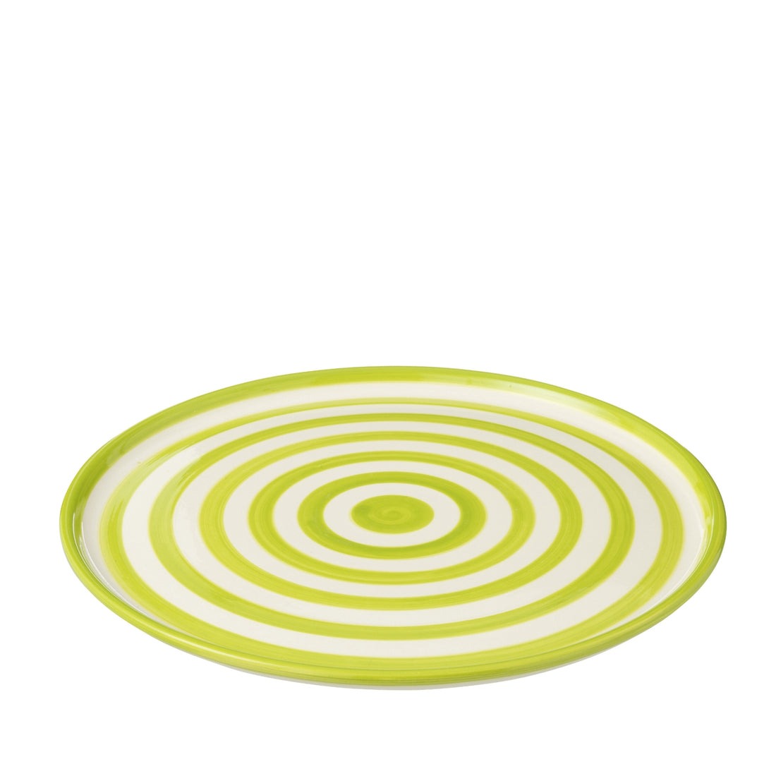 Dinerbord Granada Strepen Groen/Wit Keramiek J-Line