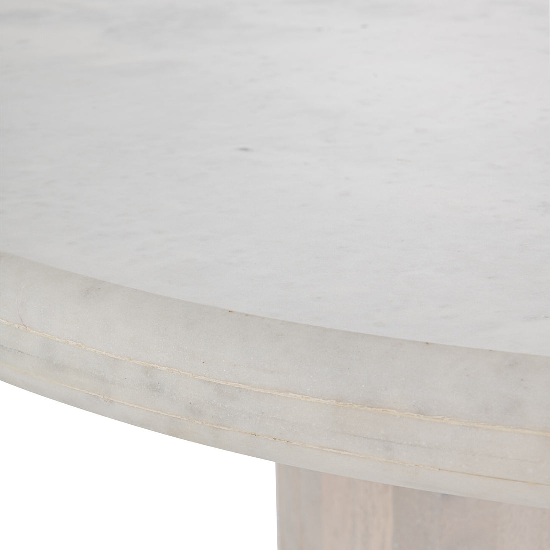 Eettafel Rond Marmer Gebroken Wit Large J-Line