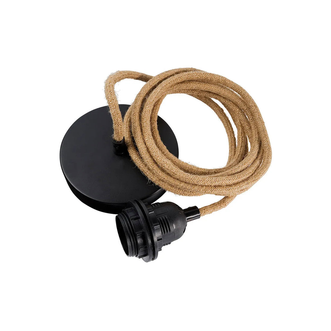 Plafondarmatuur met 1 fitting Naturel Zwart