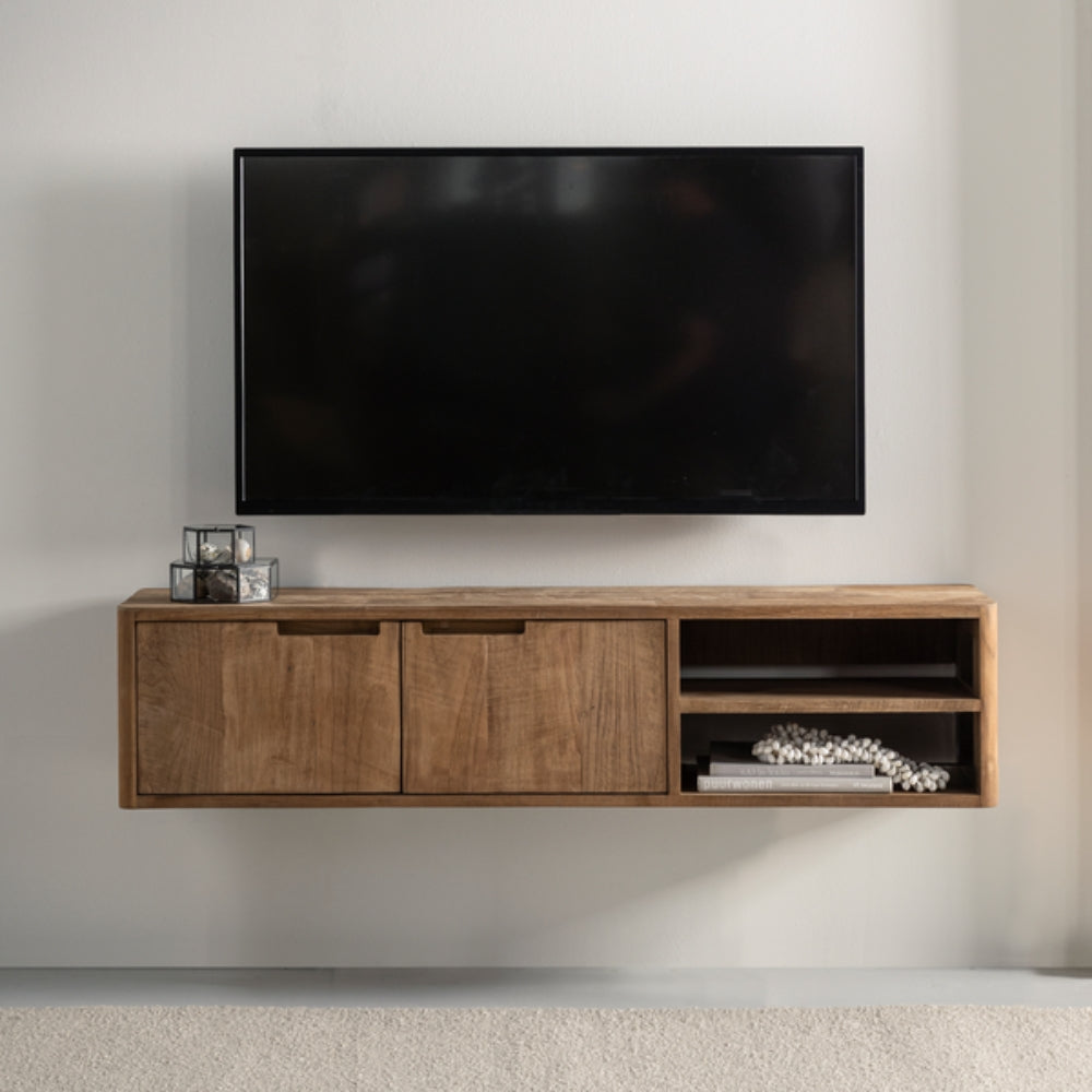 Hangend TV Meubel No.2 Bliss Teakhout Small DTP Home