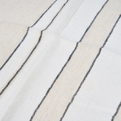 De Provence Servet - Natuurlijk Zwart Wit - 45x45