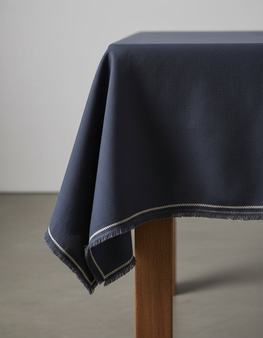 Het Tuscany Tafelkleed - Zwart Naturel - 150x300