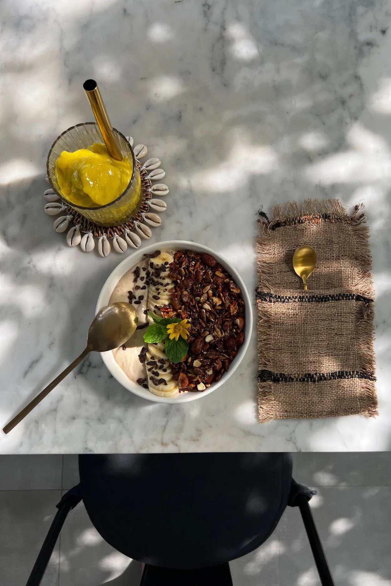 The Oh My Gee Cutlery Holder - Beige Black - Set of 4