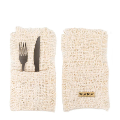 The Oh My Gee Cutlery Holder - Cream - Set of 4