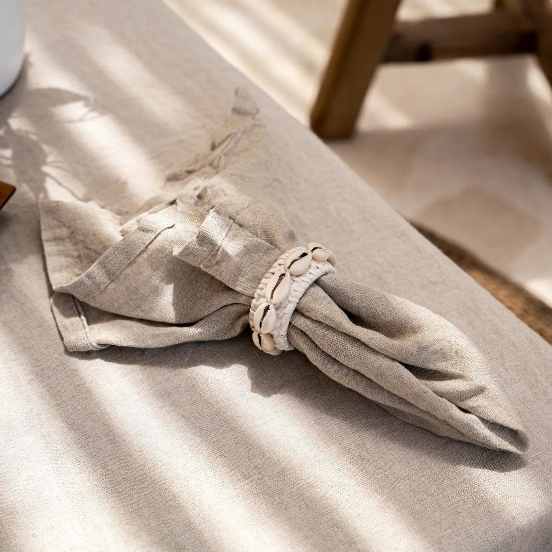 Het Linnen Servet - Beige - Set van 4