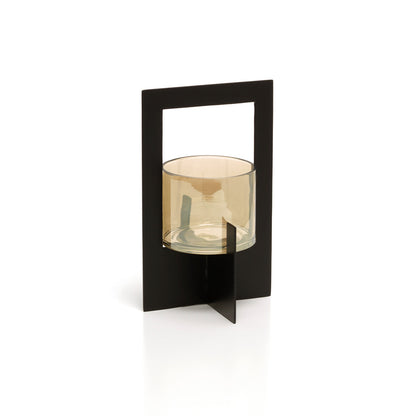 De Hurricane Framed Kandelaar Zwart Large Bazar Bizar