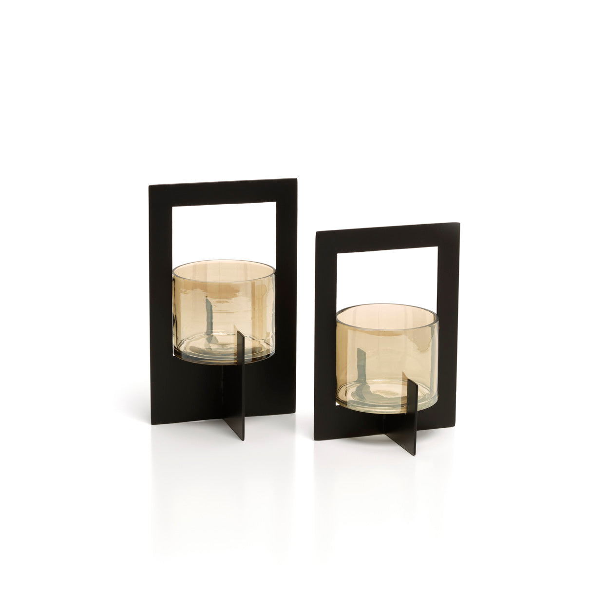 De Hurricane Framed Kandelaar Zwart Large Bazar Bizar