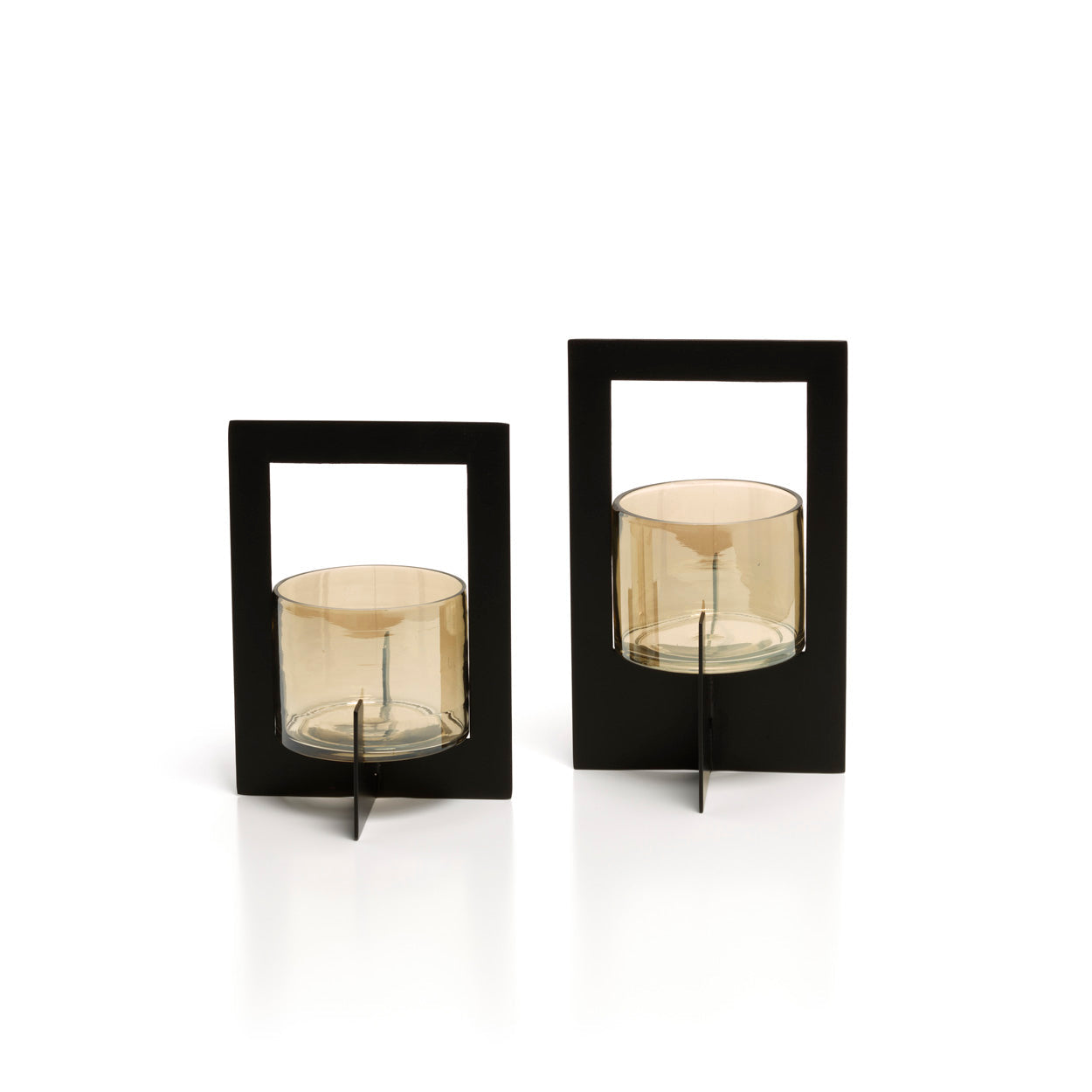 De Hurricane Framed Kandelaar Zwart Large Bazar Bizar
