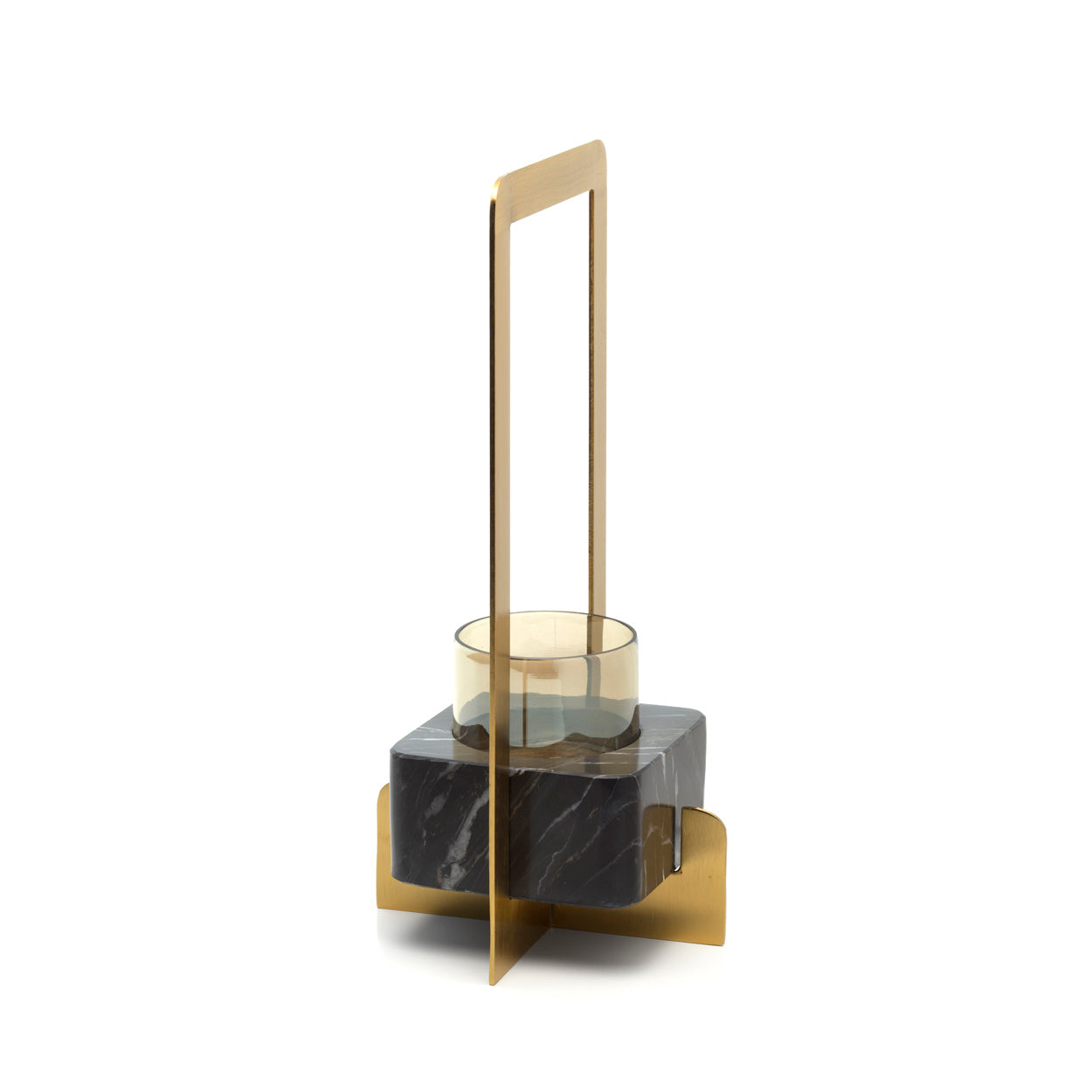 De Marbre d’Or Kandelaar Goud Zwart Medium Bazar Bizar