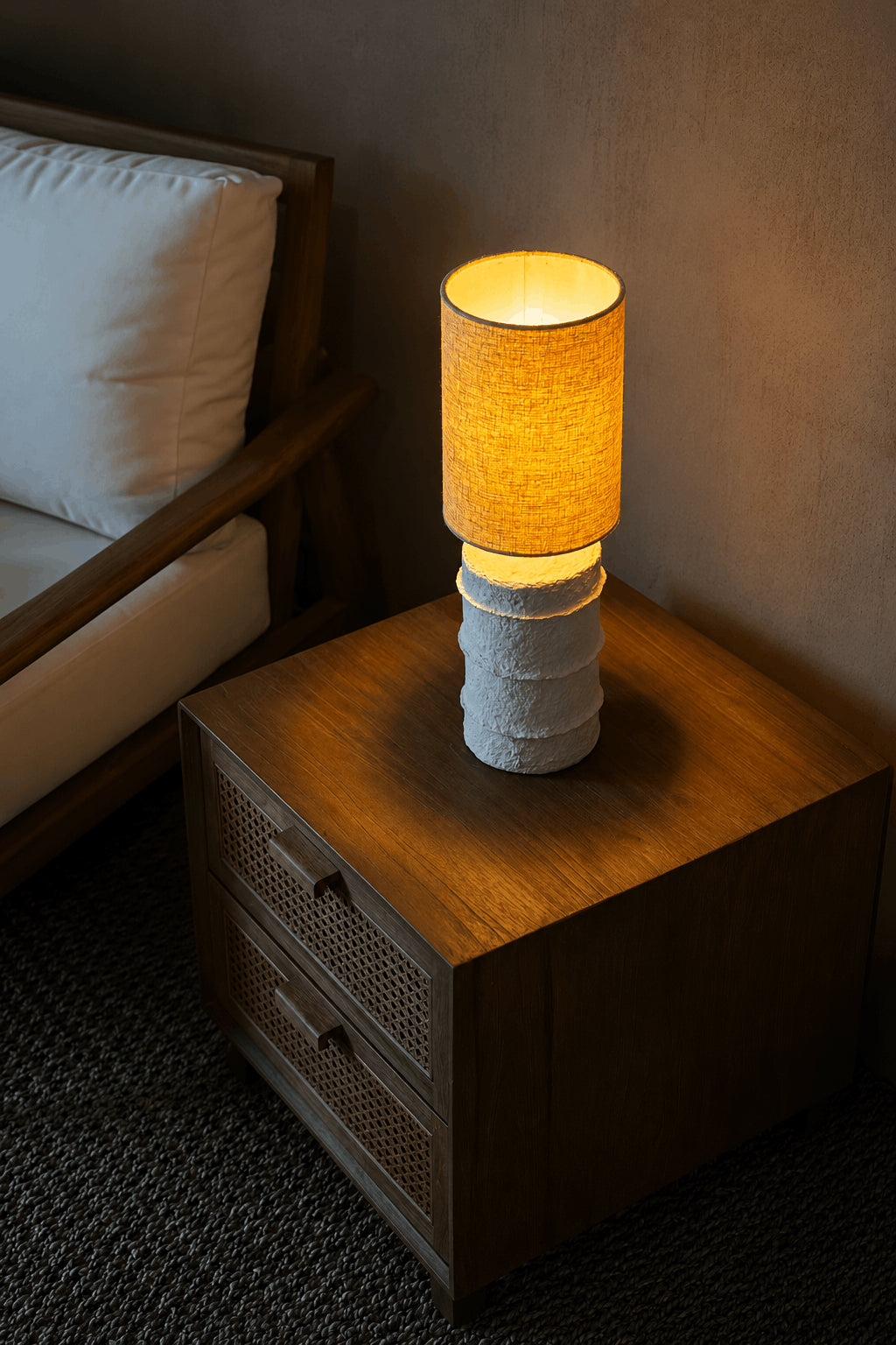 De Contour Tafellamp Wit Small Bazar Bizar
