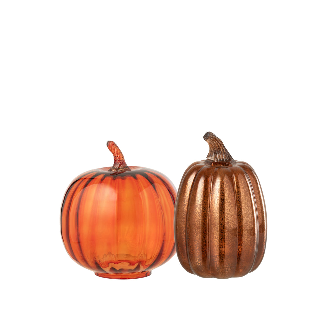 Herfst &amp; Halloween Pompoenen Set van 2 J-Line