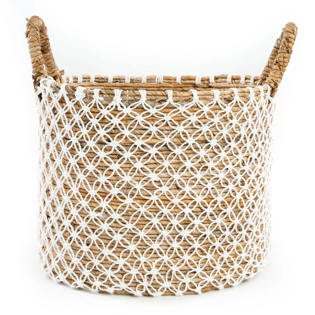 The Crossed Stitched Macrame Basket - Large