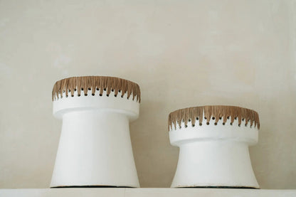 De Pretty Kaarsenhouder - Wit Naturel - M