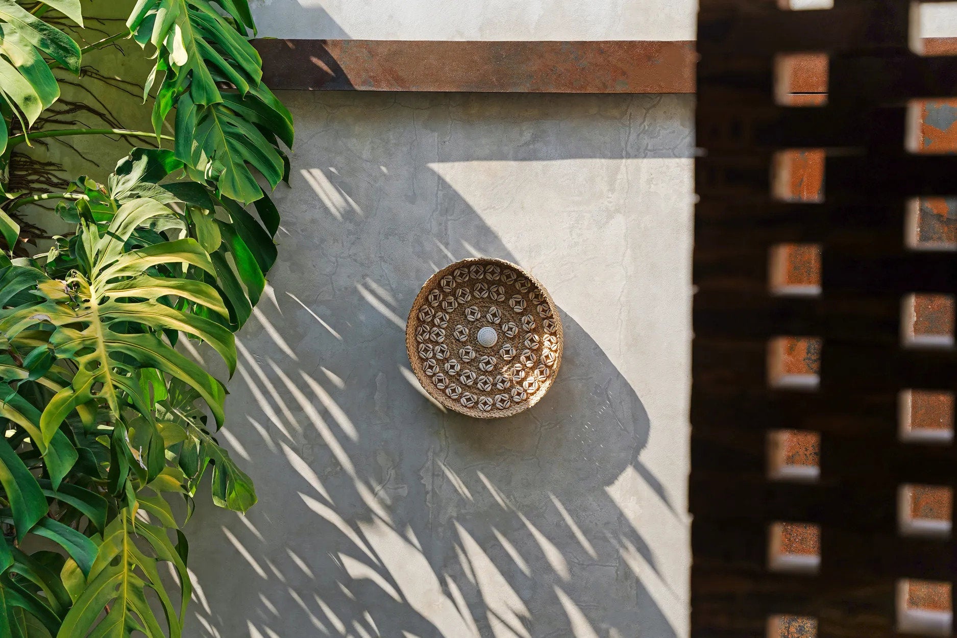 De Caribe Shell Plaat - Naturel Wit - M