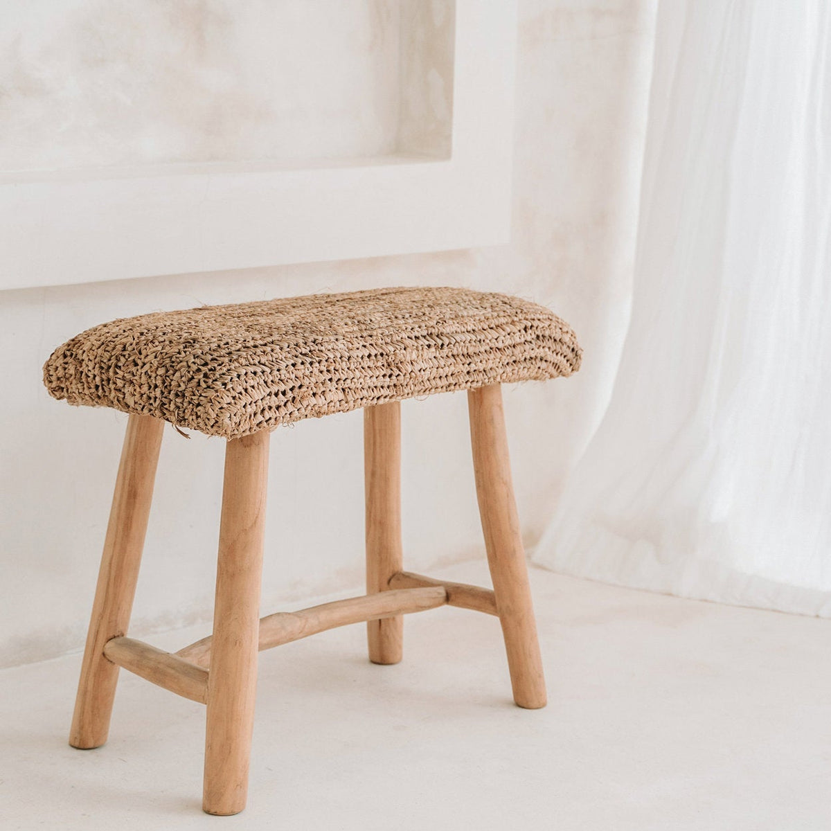 Die Raffia-Bank – Naturfarben, Bazar, bizarr