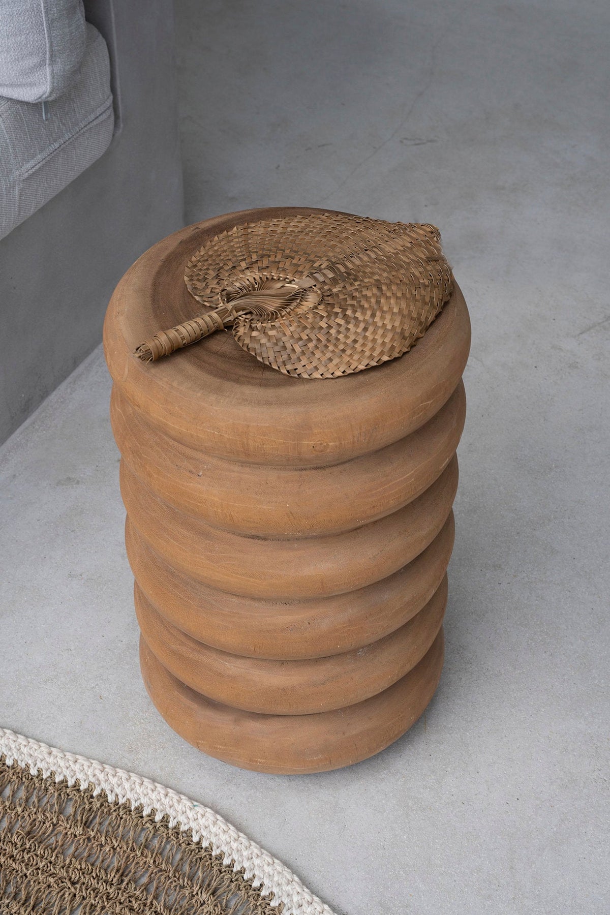 Der Umiko Hocker Naturel Bazar Bizar
