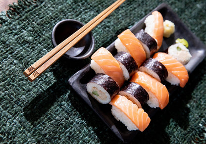 Het Burned Sushi Bord - Zwart - Medium