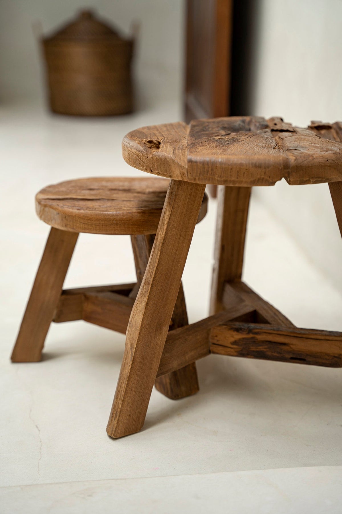 Der Yatai Hocker Natural Medium Bazar Bizar