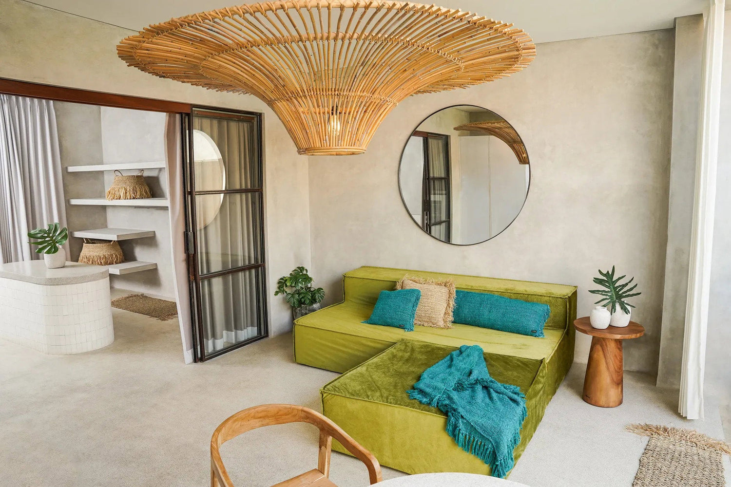 The Timber Conic Side Table - Naturel - 50