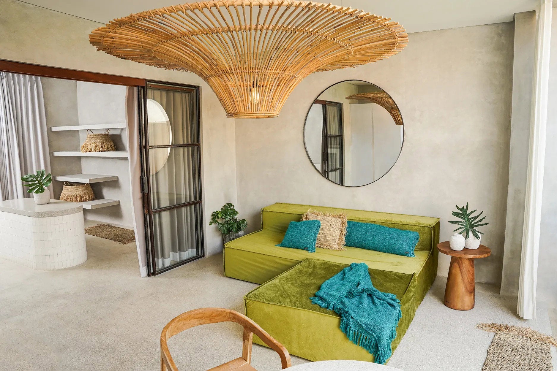 The Timber Conic Side Table - Naturel - 50