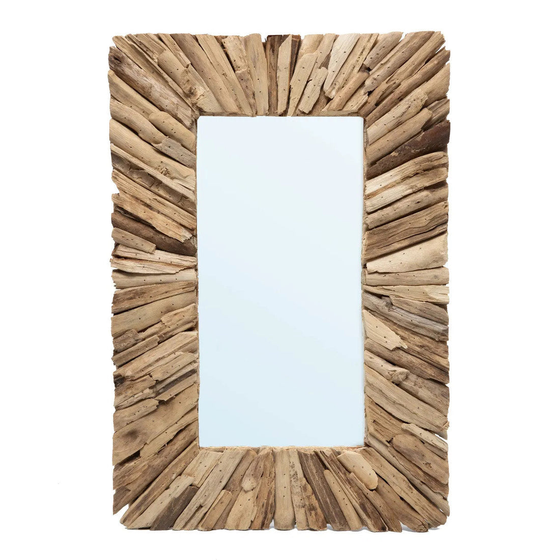 De Driftwood Framed Spiegel - Naturel - M