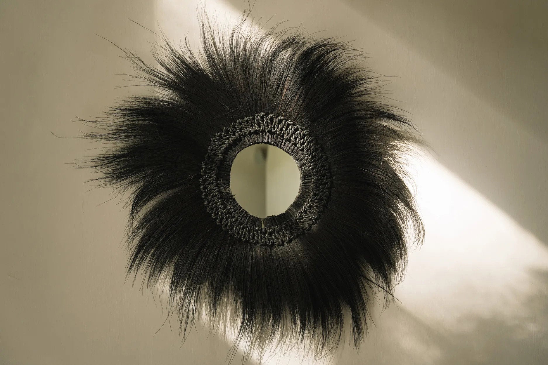 De Simba Spiegel - Zwart - L 100x100cm