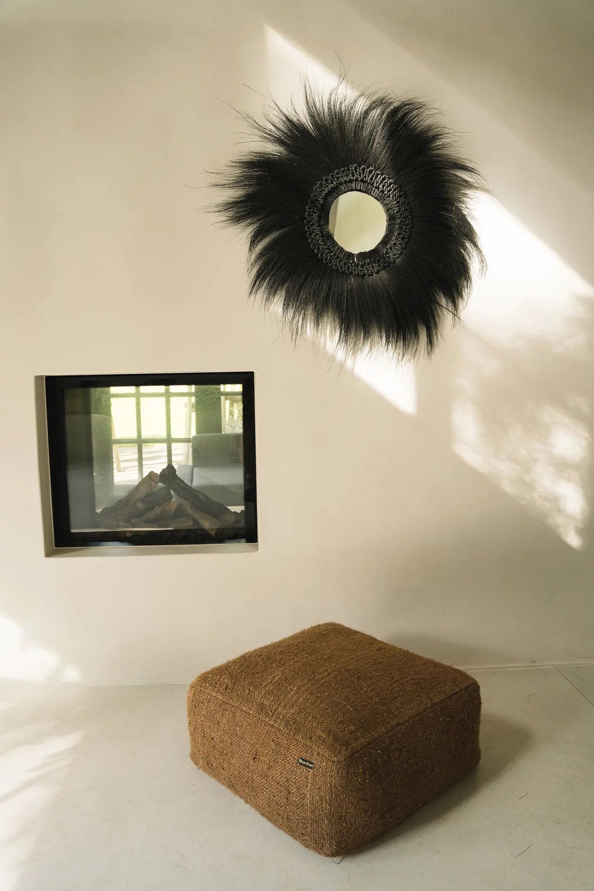 Der Simba Spiegel - Schwarz - M 70x70cm Bazar Bizar
