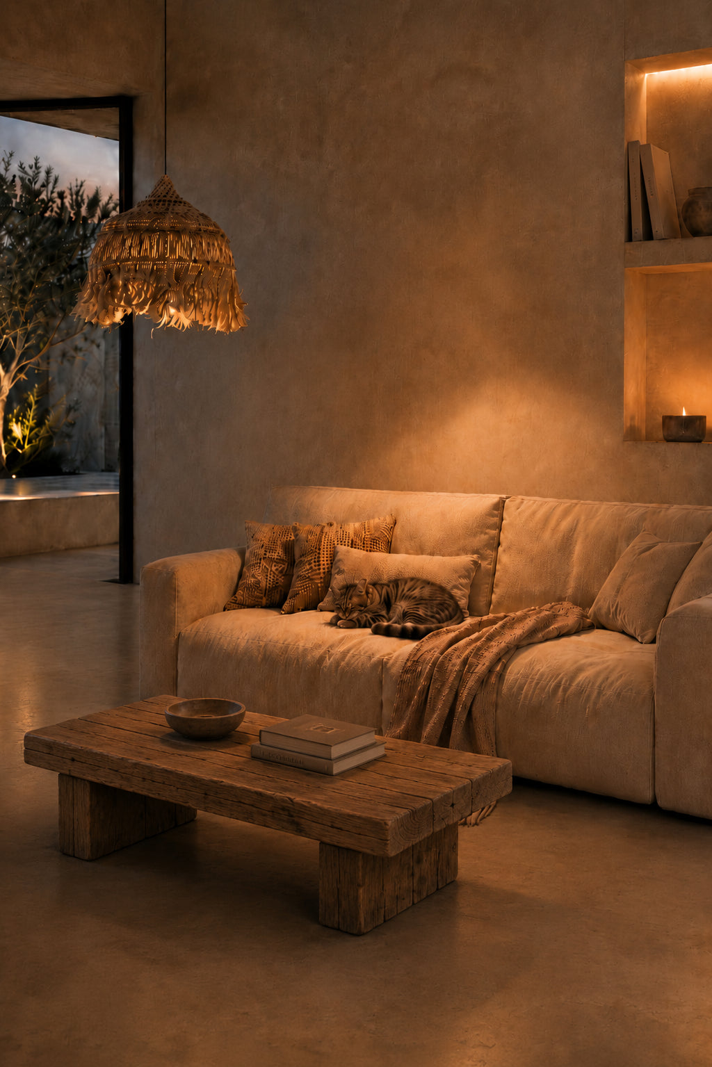 De Abaca Hoola Hanglamp Naturel Large Bazar Bizar