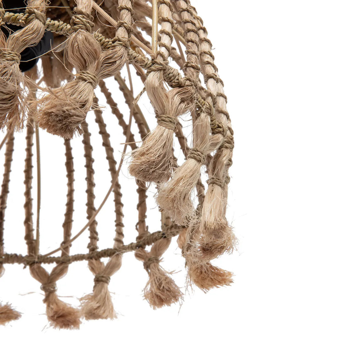 Die Abaca-Quasten-Hängelampe – Natur – S Bazar Bizar