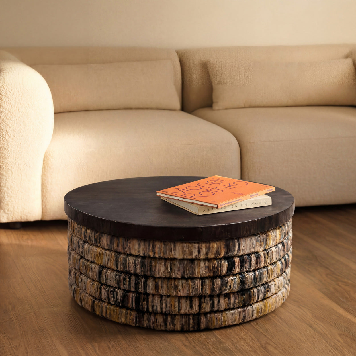 Banana Round Grey Wash Magani Salontafel Bazar Bizar