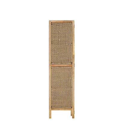 Kamerscherm Met Rieten Panelen Mangohout Naturel J-Line