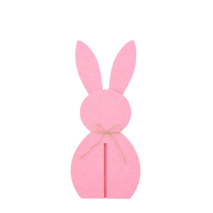 Paasdecoratie Roze Konijn Vilt Set van 3 J-Line
