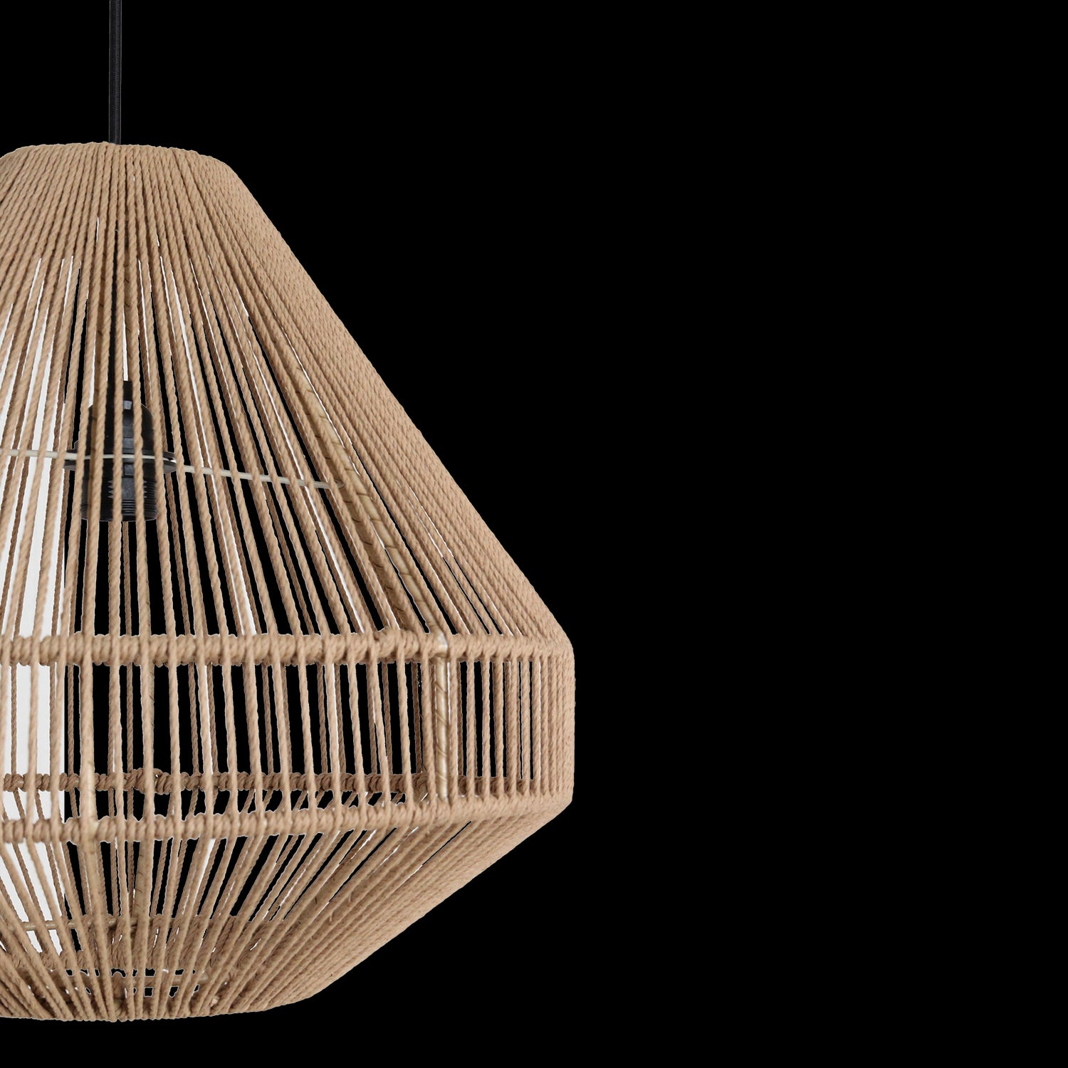 Linea Hanglamp Diamond Naturel Ø44x42cm Raw Materials