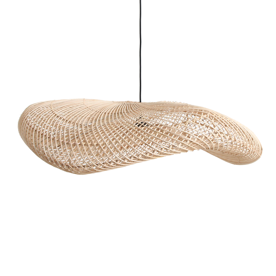 Pendelleuchte Wave Natural XL Raw Materials