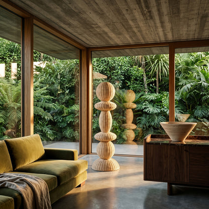 Tao Rotan Vloerlamp - 140cm Raw Materials