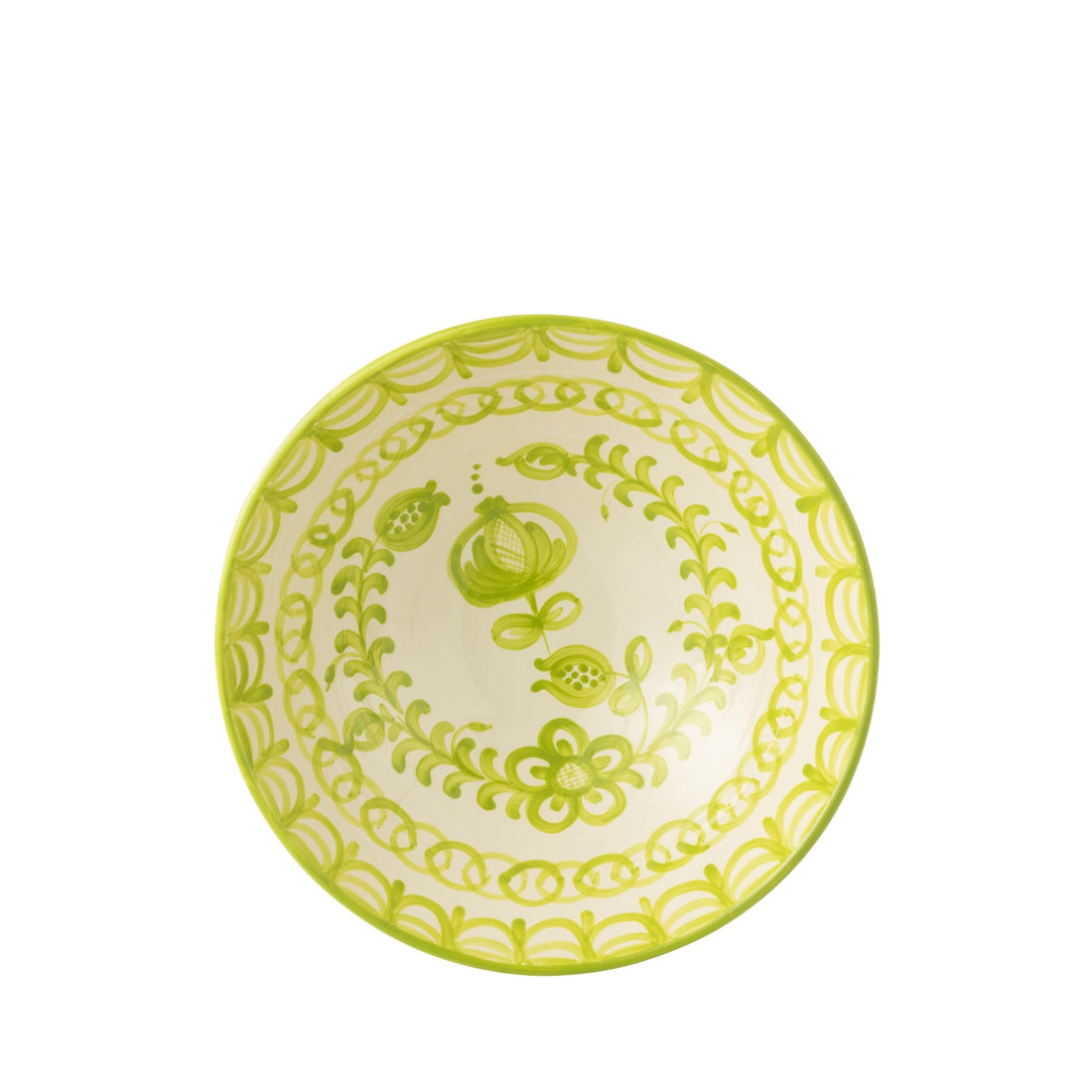 Lebrillo Schaal Granada Motief Groen/Wit J-Line