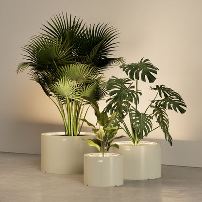 MAZU Tank Luxe LED Plantenpot Ivoor