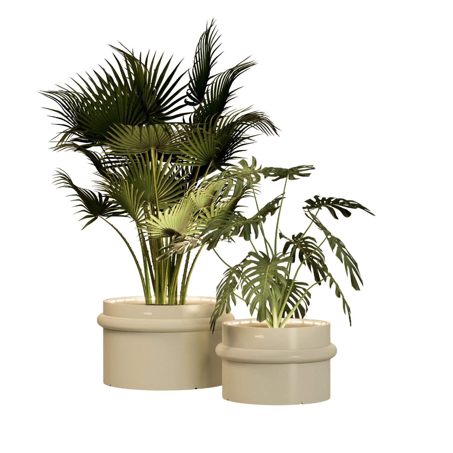 MAZU Nautilus Luxe LED Plantenpot Ivoor