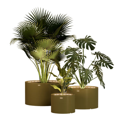 MAZU Tank Luxe LED Plantenpot Brons