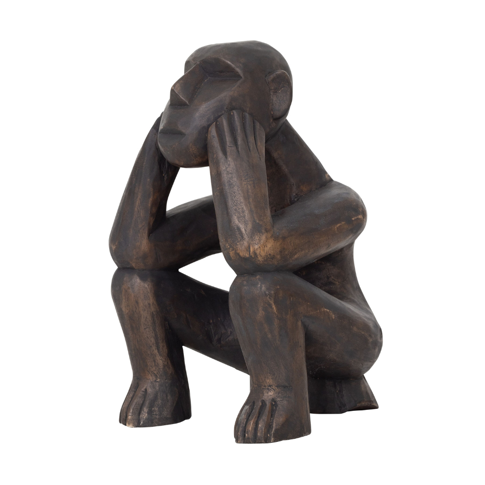Beeld Monkey Do Nothing MUST Living
