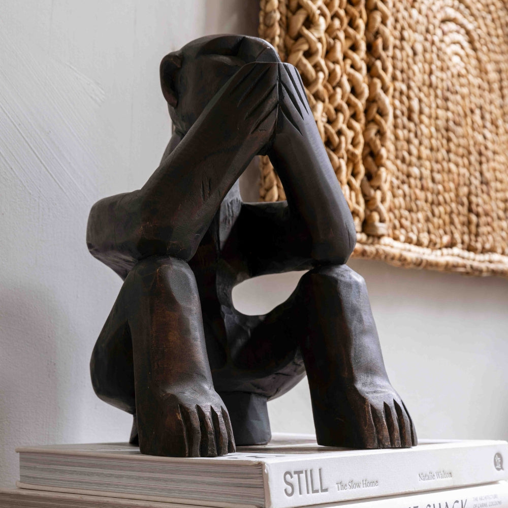 Beeld Monkey Say Nothing MUST Living