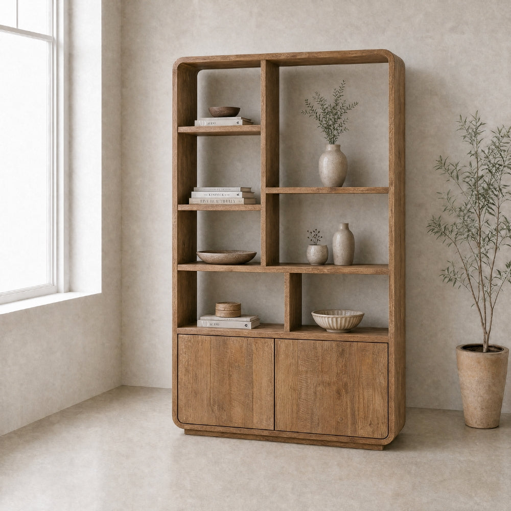 DTP Home Boekenkast Nova Gerecycled Teakhout Small