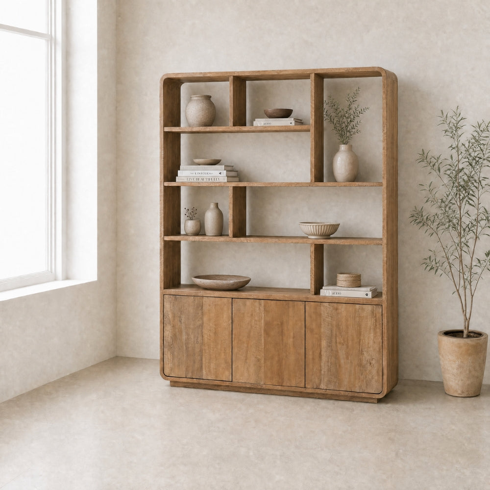 DTP Home Boekenkast Nova Gerecycled Teakhout Large