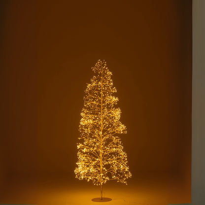 Kerstboom 2700 Led Metaal Goudkleurig Medium H210cm J-Line