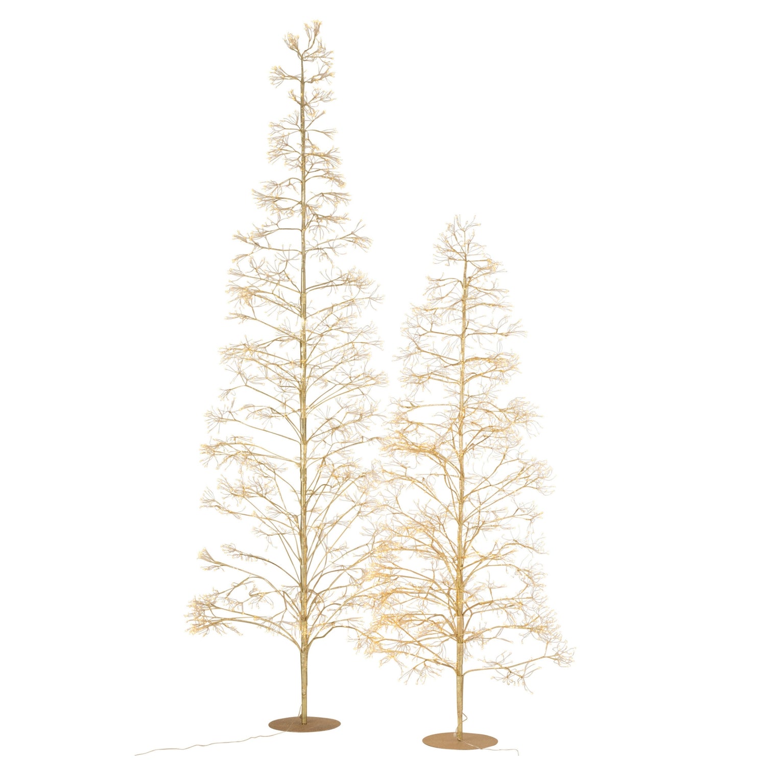 Kerstboom 3000 Led Metaal Goudkleurig Large H300cm J-Line