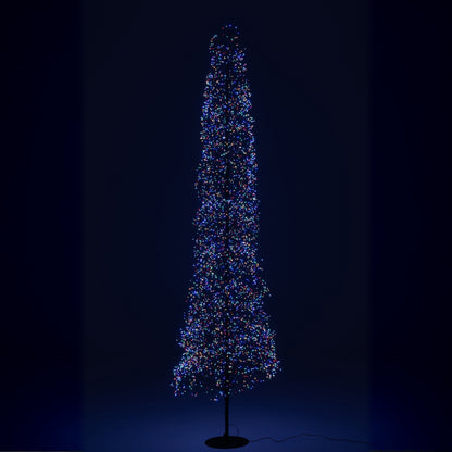Kerstboom Led Multicolor Lichten Ijzer Zwart Extra Large H240cm J-Line
