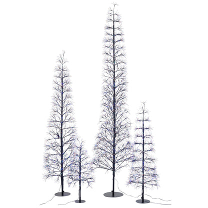 Kerstboom Led Multicolor Lichten Ijzer Zwart Extra Large H240cm J-Line