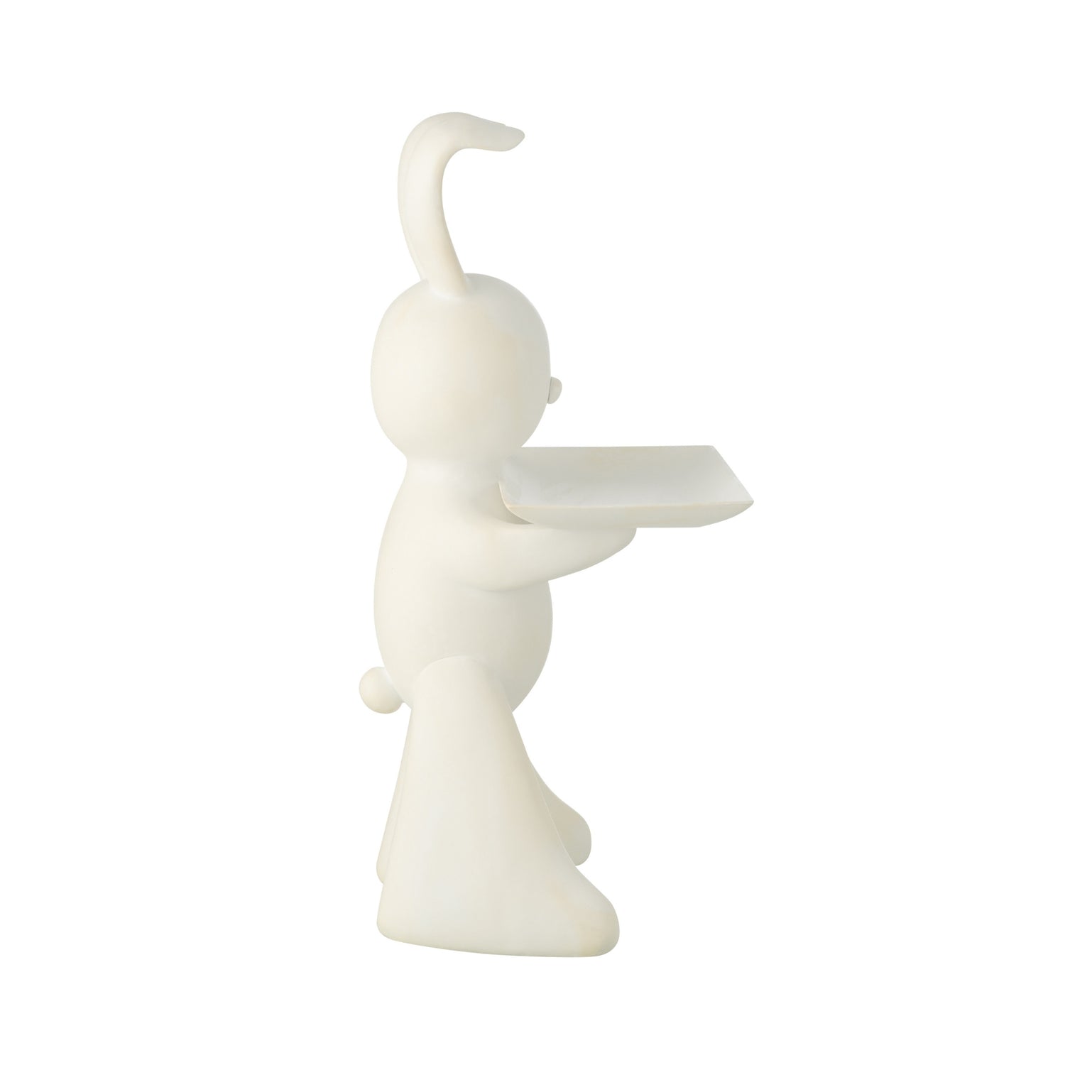 Decoratief Plateau Konijn Polyresin Wit J-Line