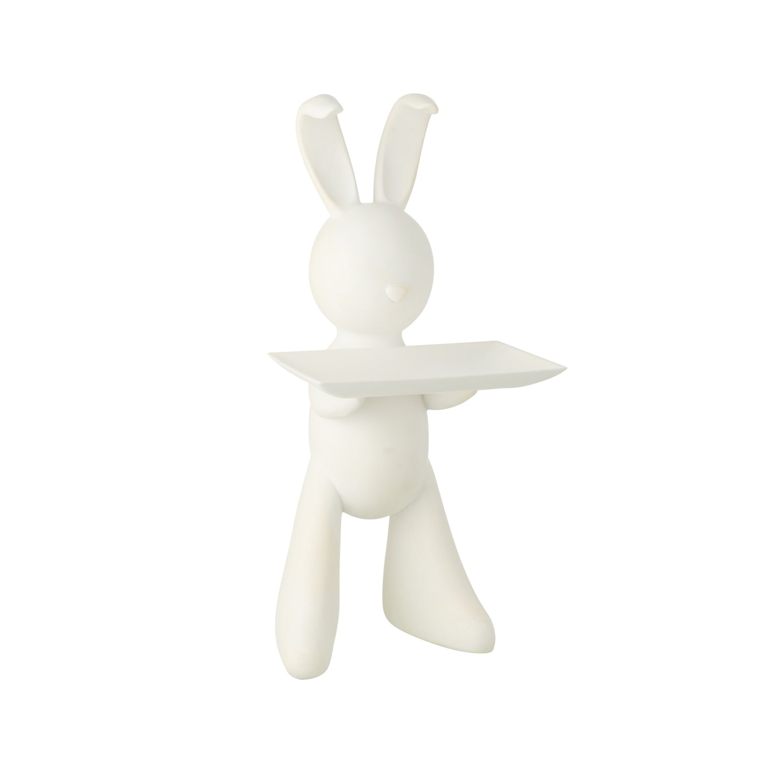 Decoratief Plateau Konijn Polyresin Wit J-Line