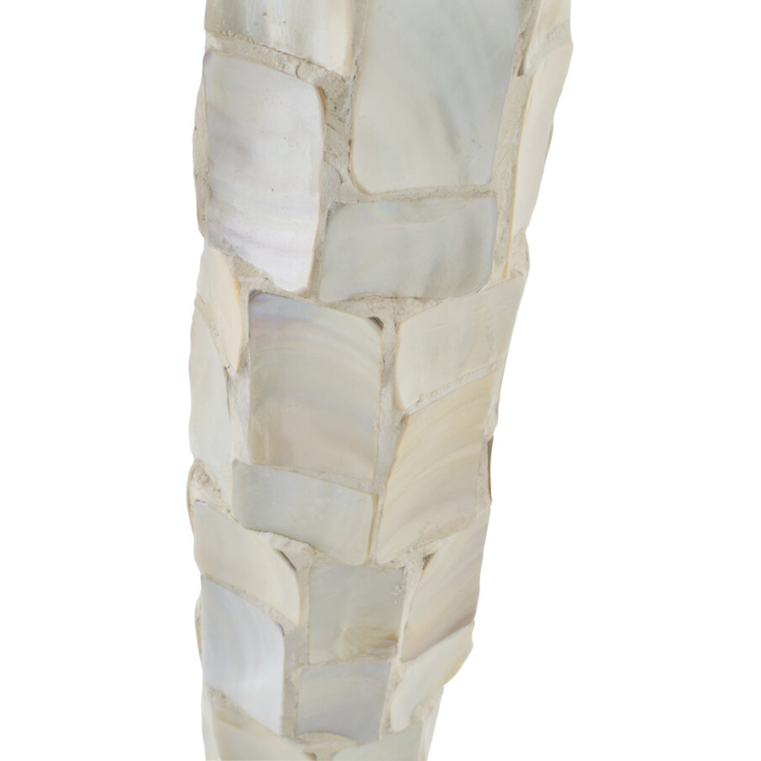 Staanlamp Pareleffect Schelp Gebroken Wit/Lichtbeige J-Line